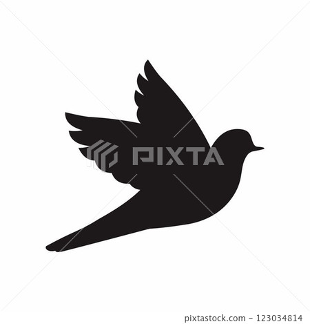 bird flat style vector icon 123034814