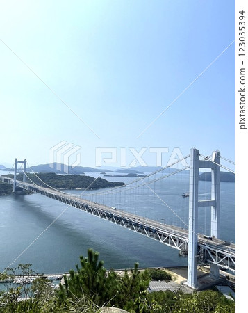 Seto Ohashi bridge from Washuzan Seto Ohashi bridge from Washuzan 123035394