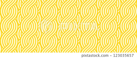 Pasta background, yellow ramen noodles pattern with seamless spaghetti texture 123035657