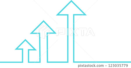 Illustration of up arrow graphic material Illustration of up arrow graphic material 123035779