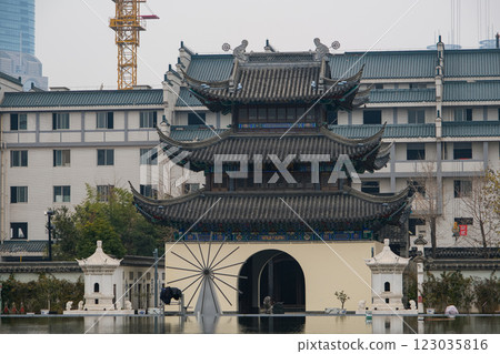 Downtown Nanjing, China, Nanjing Chinese Imperial Examination Museum, Mingyuan Tower, Nanjing Confucius Temple 123035816