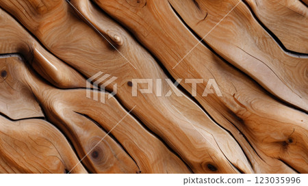 Abstract wooden background. Polished wood texture, glossy surface.copy space 123035996