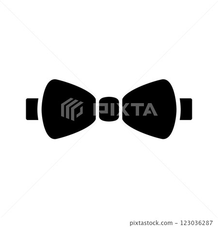 Bow tie icon flat style vector icon Bow tie icon flat style vector icon 123036287