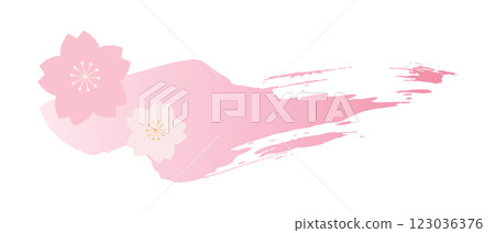 櫻花裝飾，筆觸 123036376