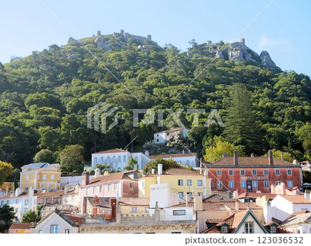 World Heritage Site: Sintra cityscape and Moorish castle ruins World Heritage Site: Sintra cityscape and Moorish castle ruins 123036532
