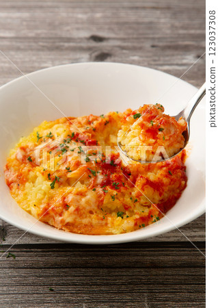 起司番茄燴飯 123037308