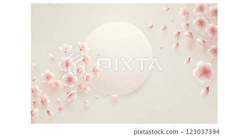 Pink cherry blossom petals Pink cherry blossom petals 123037394