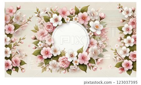 Cherry blossom illustration Cherry blossom illustration 123037395