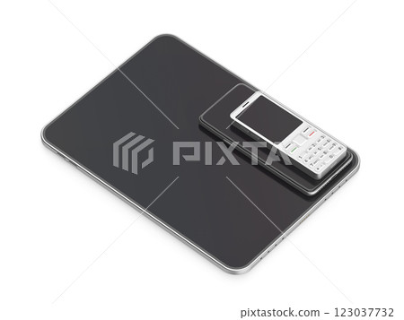 Tablet and different mobile phones 123037732