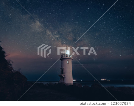Night view photo: Milky Way at Cape Irago 2023 #01 Night view photo: Milky Way at Cape Irago 2023 #01 123037924