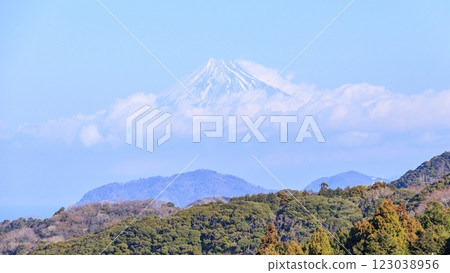 Winter at Ishibe Rice Terraces, where you can see Mt. Fuji Winter at Ishibe Rice Terraces, where you can see Mt. Fuji 123038956