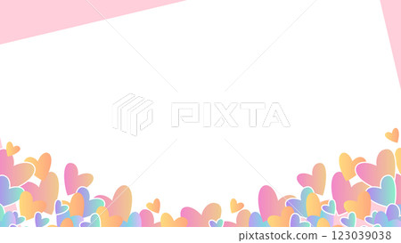 心形可愛背景 [16：9 材質系列] 123039038