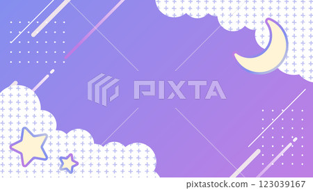 Pop, cute, dreamy, background [16:9 material series] 123039167