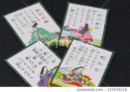 百人一首的親子照 123039218