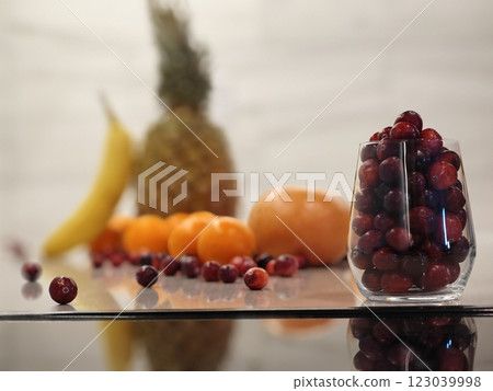 fruit bowl of fresh fruits on wood table fruit bowl of fresh fruits on wood table 123039998