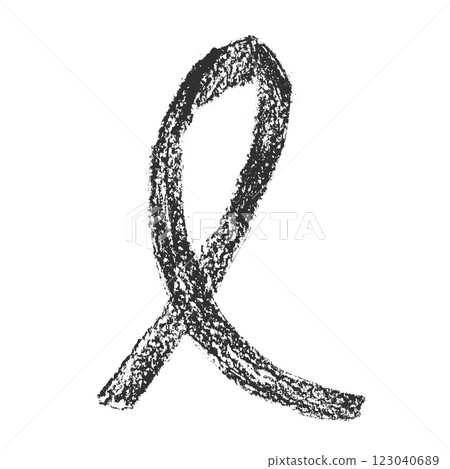 Crayon awareness ribbon. Symbol of solidarity campaign doodle isolated on white background. elements. Vector drawn by pencil illustration Crayon awareness ribbon. Symbol of solidarity campaign doodle isolated on white background. elements. Vector drawn by pencil illustration 123040689