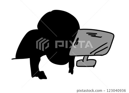 一名因疲勞而瀕臨崩潰的商人 一名因疲勞而瀕臨崩潰的商人 123040936