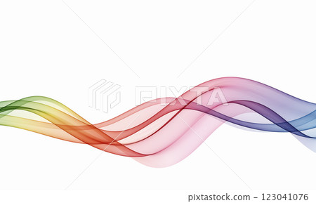 Abstract vector background with flowing rainbow waves. Vibrant spectral waves with a smoky, fluid look. Dynamic wavy lines create a colorful, modern design. Abstract vector background with flowing rainbow waves. Vibrant spectral waves with a smoky, fluid look. Dynamic wavy lines create a colorful, modern design. 123041076
