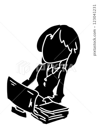 A woman on the verge of collapse due to fatigue 123041231