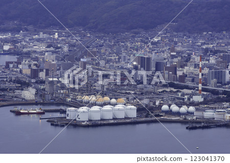 Tokuyama: Evening view around Tokuyama Station, Shunan City, Yamaguchi Prefecture 123041370