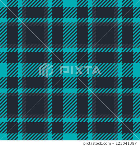 Textile design of textured plaid. Checkered fabric pattern swatch for shirt, dress, suit, wrapping paper print, invitation and gift card. 123041387