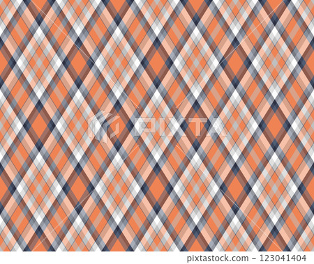 Argyle pattern of geometric rhombus. Harlequin check wallpaper design. Classic diamond shaped textile material for web background, print fabric clothing, sweater, wrapping paper, gift card, invitation 123041404