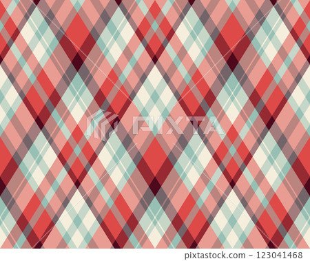 Argyle pattern of geometric rhombus. Harlequin check wallpaper design. Classic diamond shaped textile material for web background, print fabric clothing, sweater, wrapping paper, gift card, invitation Argyle pattern of geometric rhombus. Harlequin check wallpaper design. Classic diamond shaped textile material for web background, print fabric clothing, sweater, wrapping paper, gift card, invitation 123041468