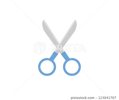 Simple, clean illustration of scissors. Perfect for websites, apps, or presentations needing a cutting, editing, or crafting theme. Versatile design, easily adaptable to various color palettes. Simple, clean illustration of scissors. Perfect for websites, apps, or presentations needing a cutting, editing, or crafting theme. Versatile design, easily adaptable to various color palettes. 123041707