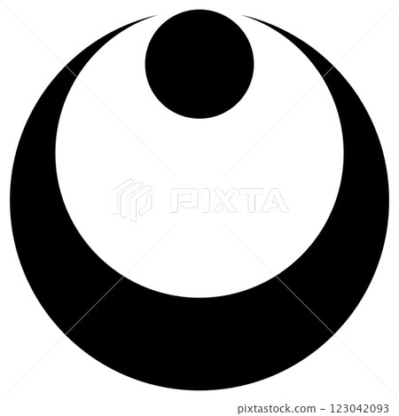 這是一個家族徽章。它被稱為月亮和星星。 這是一個家族徽章。它被稱為月亮和星星。 123042093