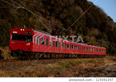 運行於播但線上的四列103系列3500系列本地列車 123042297