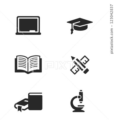 Education Icon Set Logo Vector Template Illustration Design Education Icon Set Logo Vector Template Illustration Design 123042837