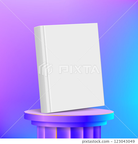 Mockup book with white empty cover. Mockup book with white empty cover. 123043049