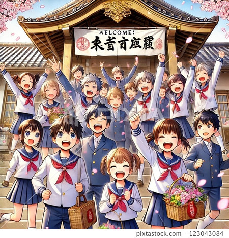 The long-awaited entrance ceremony! The long-awaited entrance ceremony! 123043084