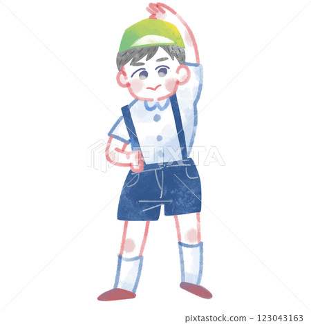 Children doing gymnastics Children doing gymnastics 123043163