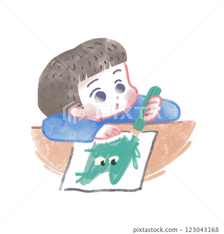 孩子們畫畫 123043168