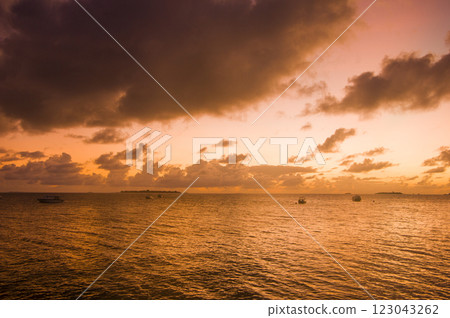 Sunrise among the clouds 123043262