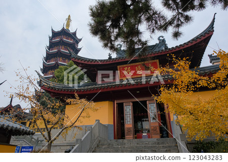 The Great Compassion Hall of the Jiming Temple, Nanjing, China 123043283