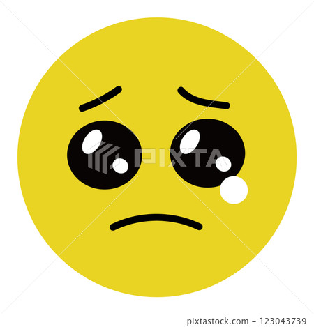 Pien Emoji 表情符號 可愛哭泣臉 懇求臉表情符號 123043739