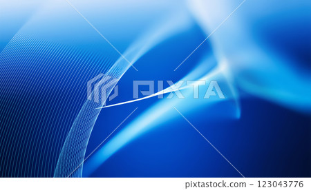 Swirling blue light patterns flow smoothly, creating a fluid abstract design. The luminous hues blend seamlessly against a solid blue background. Swirling blue light patterns flow smoothly, creating a fluid abstract design. The luminous hues blend seamlessly against a solid blue background. 123043776