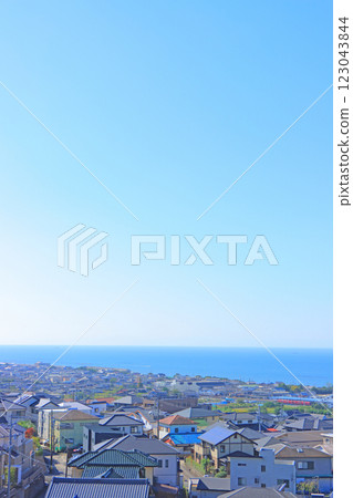 View from Owari Ono Castle Observatory, Tokoname City, Aichi Prefecture 123043844