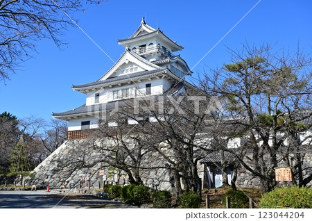 長濱城歷史博物館(東洋公園)與晴朗的天空 長濱城歷史博物館(東洋公園)與晴朗的天空 123044204