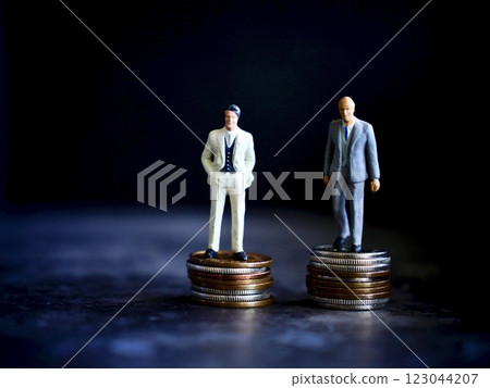 Miniature businessmen Miniature businessmen 123044207