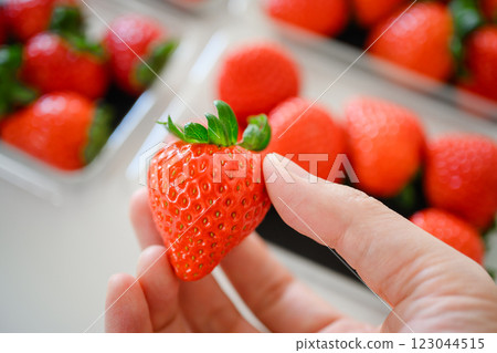 Fresh strawberries 123044515