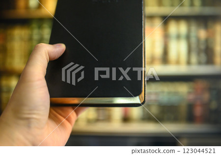 A man with a book A man with a book 123044521