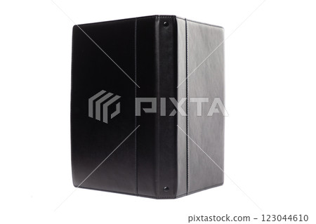 Premium leather goods collection showcasing a sleek black folder designed for professional use and 123044610