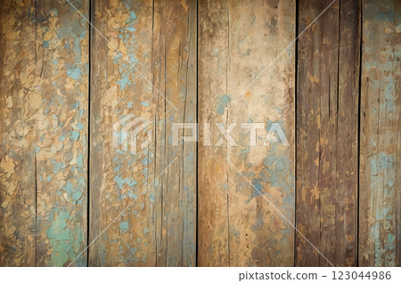 wooden wall from logs 123044986
