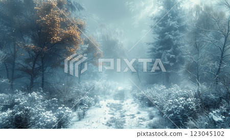 Winter season postcards concept 123045102