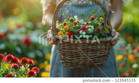 Summer solstice holiday or festival. 123045135