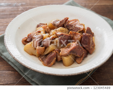 Stir-fried gizzard and konjac Stir-fried gizzard and konjac 123045489