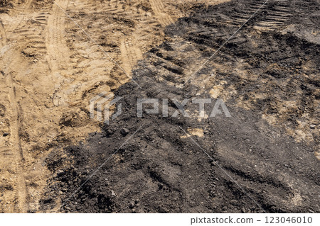 hole in the ground on the site of which a highway was started hole in the ground on the site of which a highway was started 123046010
